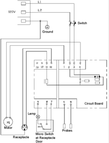 Page B Diagram and Parts List for 7812  Porter Cable Utility Vacuum